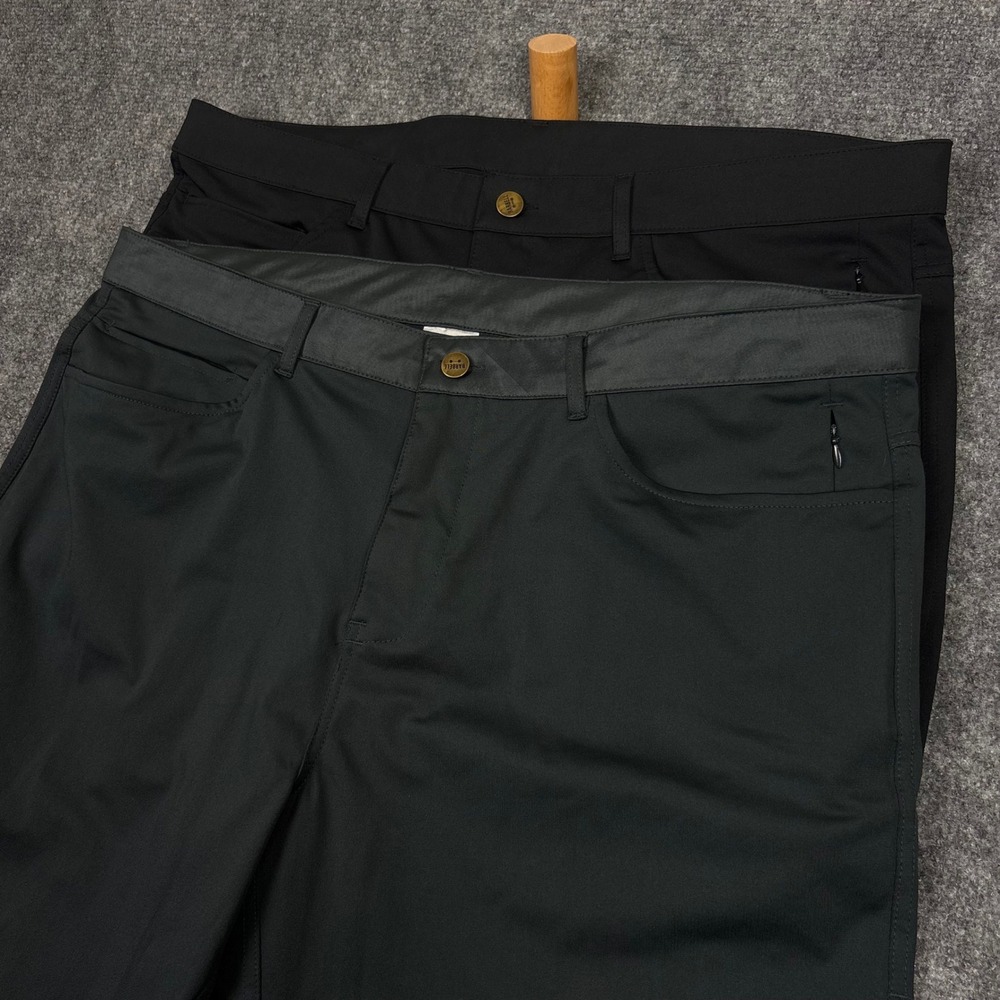 Barbell Apparel Athletic Chino Pants Mens 40 Black Performance Stretch 0634